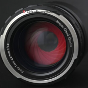 Meyer Optik Gorlitz 42mm f/1.2 빨간 조리개 렌즈 개발 중