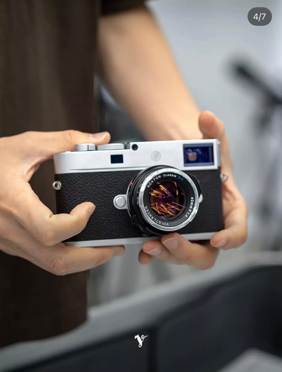 M 마운트 바디에 장착한 NOKTON Classic SC 40mm F1.4