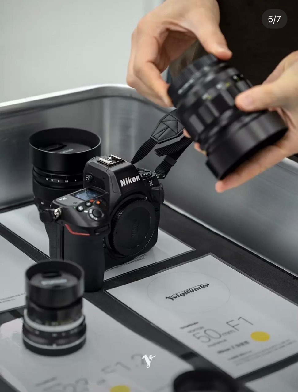 Nikon Z 바디와 체험존 진열 렌즈
